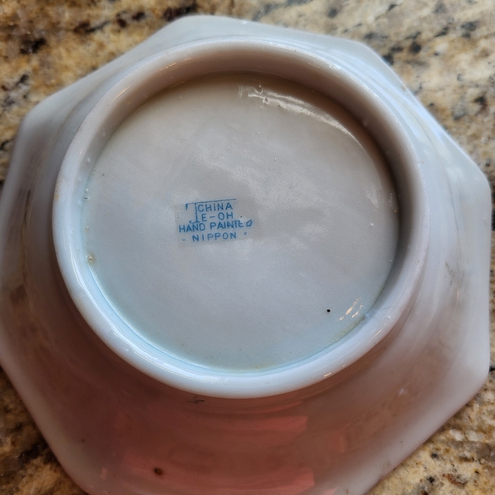Antique Stamped Handpainted Nippon TE-OH 5.5 In Bowl - Picture 9 of 12